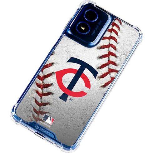 MLB Minnesota Twins Game Ball Moto G 5G (2024) Clear Case